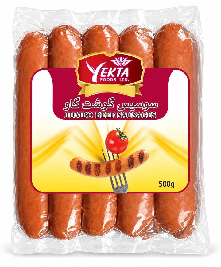 Jumbo Beef Sausage pack